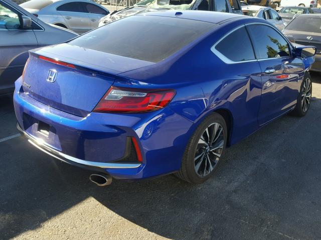 1HGCT1B57HA002077 - 2017 HONDA ACCORD EX BLUE photo 4