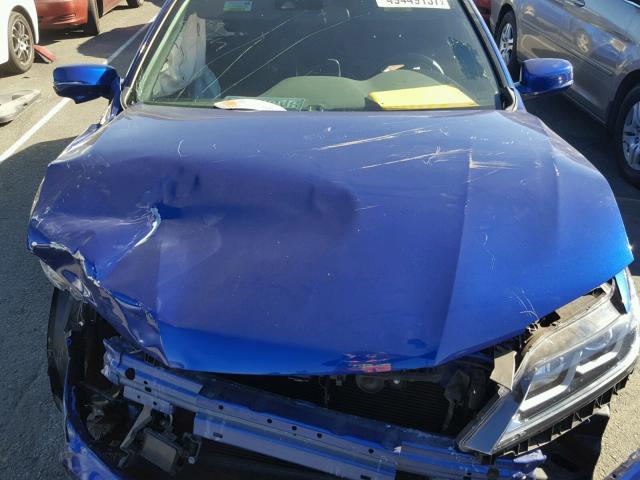 1HGCT1B57HA002077 - 2017 HONDA ACCORD EX BLUE photo 7