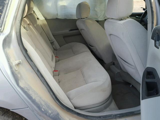 2G1WC581769218259 - 2006 CHEVROLET IMPALA LT GRAY photo 6