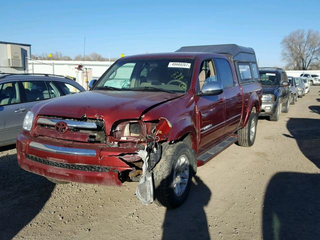 5TBDT44106S507353 - 2006 TOYOTA TUNDRA DOU MAROON photo 2