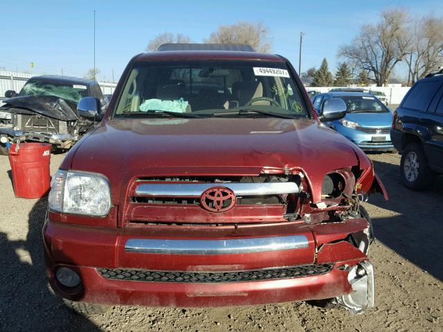 5TBDT44106S507353 - 2006 TOYOTA TUNDRA DOU MAROON photo 9