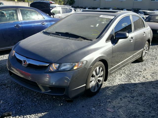 19XFA1F86AE026864 - 2010 HONDA CIVIC EX GRAY photo 2