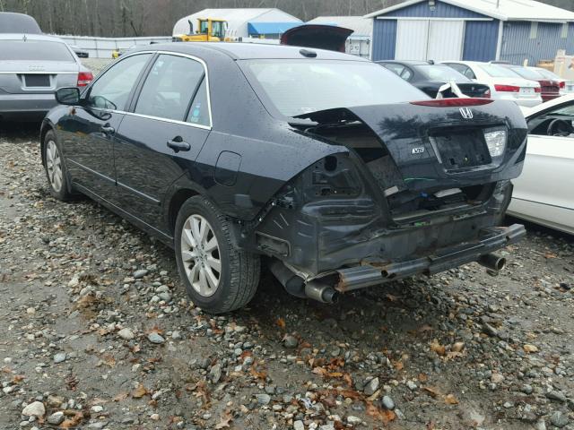 1HGCM66507A093972 - 2007 HONDA ACCORD EX BLACK photo 3