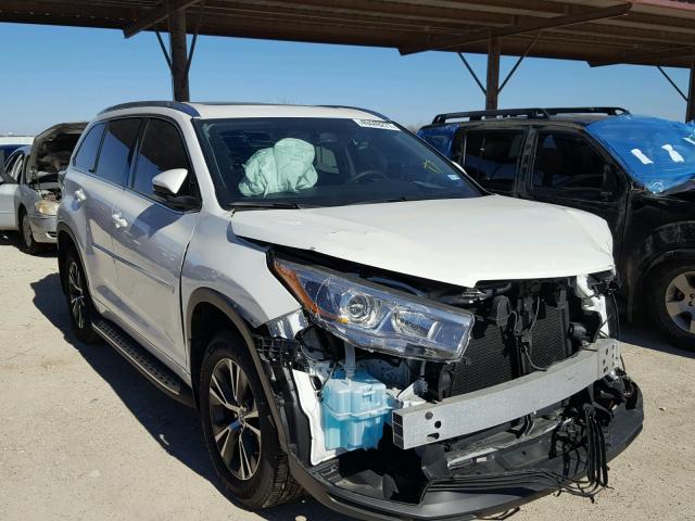 5TDKKRFH6GS171850 - 2016 TOYOTA HIGHLANDER WHITE photo 1