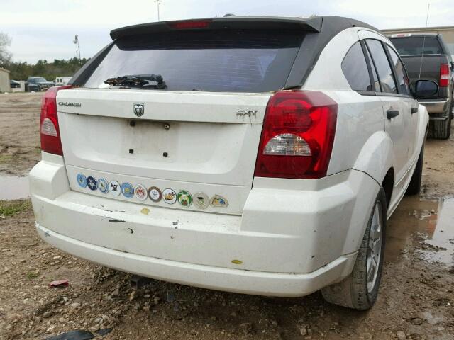 1B3HB48B37D533278 - 2007 DODGE CALIBER SX WHITE photo 4