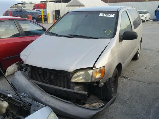 4T3ZF19C71U408856 - 2001 TOYOTA SIENNA CE SILVER photo 2