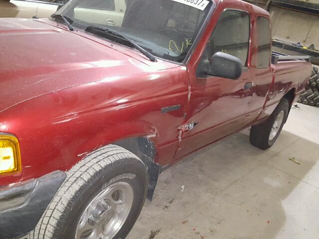 1FTZR45E04PB65455 - 2004 FORD RANGER SUP RED photo 9