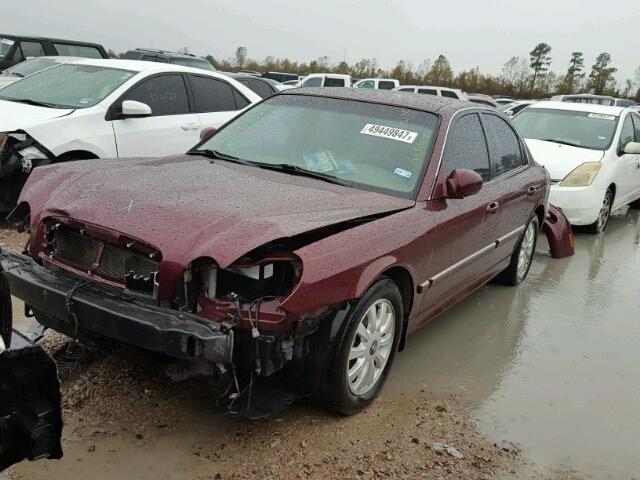 KMHWF35H23A852997 - 2003 HYUNDAI SONATA GLS BURGUNDY photo 2