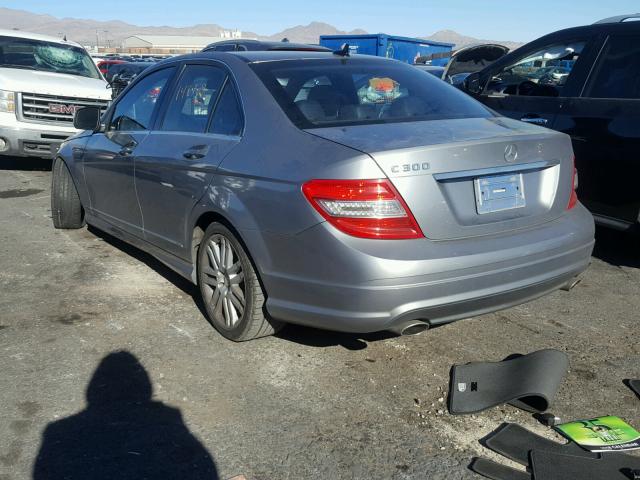 WDDGF54X28R017333 - 2008 MERCEDES-BENZ C 300 GRAY photo 3