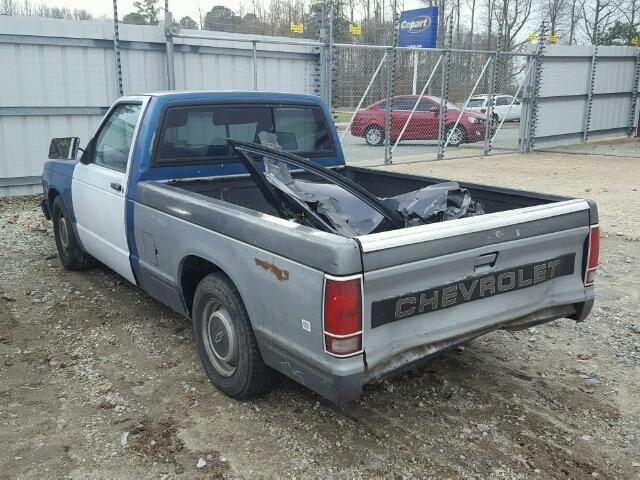 1GCCS14E2M2140354 - 1991 CHEVROLET S TRUCK S1 BLUE photo 3