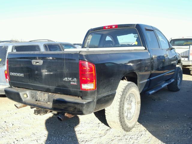 1D7HU18D53S325620 - 2003 DODGE RAM 1500 S BLACK photo 4