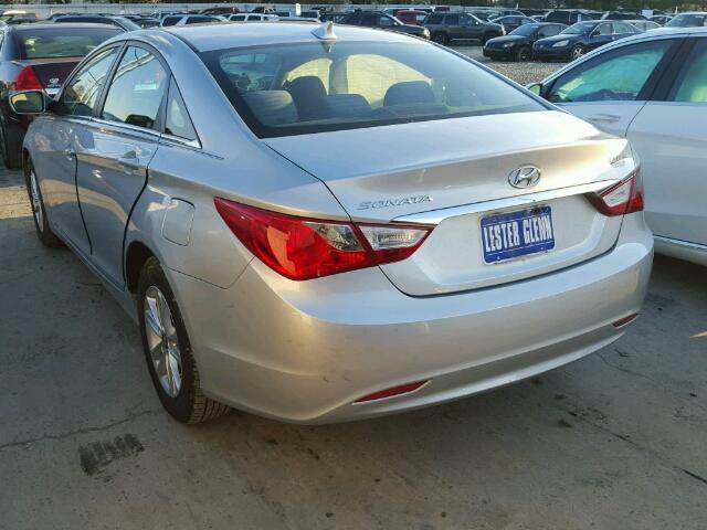 5NPEB4ACXBH113394 - 2011 HYUNDAI SONATA GLS SILVER photo 3