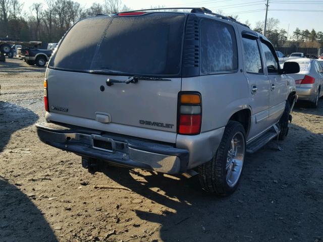 1GNEK13Z74J319824 - 2004 CHEVROLET TAHOE K150 BEIGE photo 4