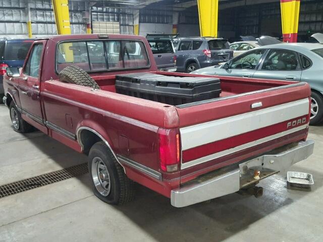 1FTDF15N7LLA86288 - 1990 FORD F150 Rouge photo 3