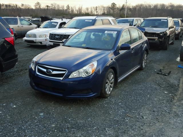 4S3BMDL68B2245897 - 2011 SUBARU LEGACY 3.6 BLUE photo 2