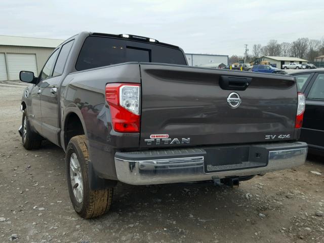 1N6AA1EJ8HN545934 - 2017 NISSAN TITAN S GRAY photo 3