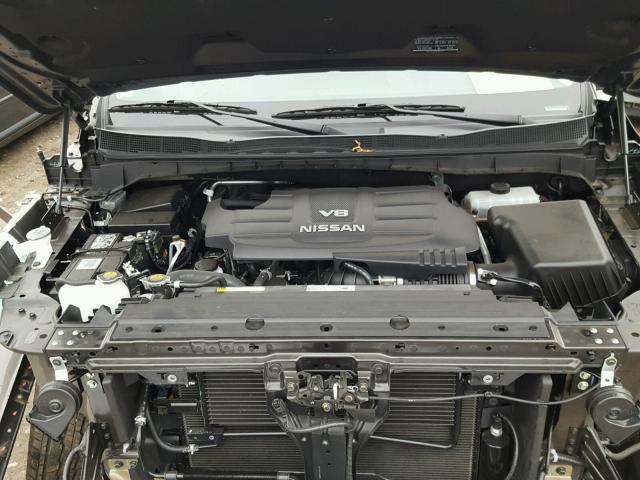 1N6AA1EJ8HN545934 - 2017 NISSAN TITAN S GRAY photo 7