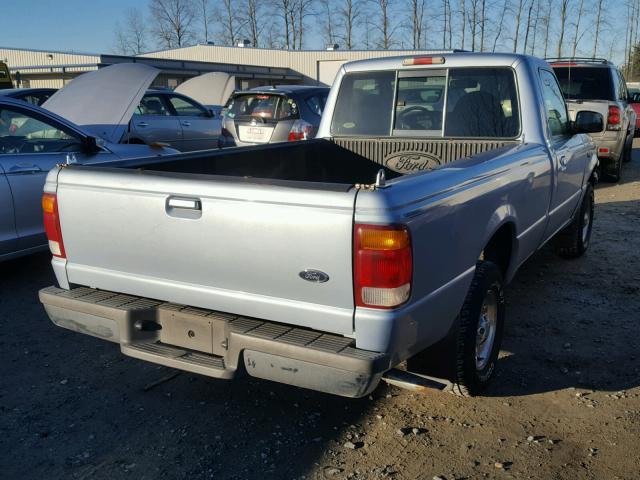 1FTYR10C3WPB39273 - 1998 FORD RANGER BLUE photo 4