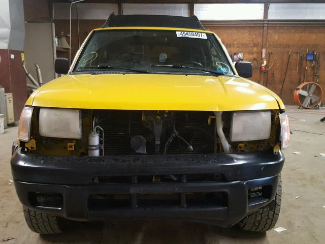 5N1ED28Y4YC607766 - 2000 NISSAN XTERRA XE YELLOW photo 9