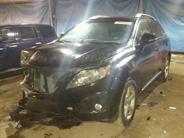 2T2BK1BAXAC079162 - 2010 LEXUS RX 350 BLACK photo 2