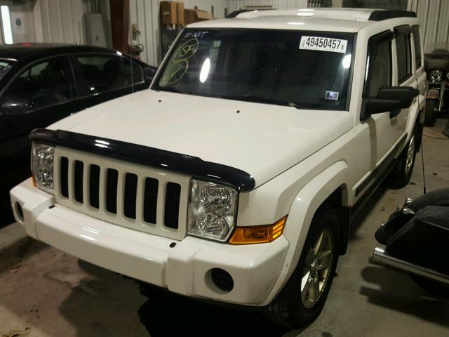 1J8HG48K36C145173 - 2006 JEEP COMMANDER WHITE photo 2