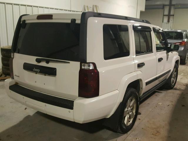 1J8HG48K36C145173 - 2006 JEEP COMMANDER WHITE photo 4