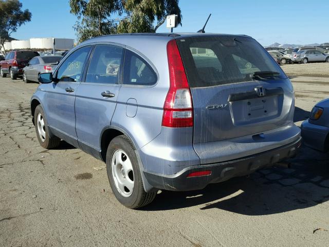 JHLRE38397C057544 - 2007 HONDA CR-V LX BLUE photo 3