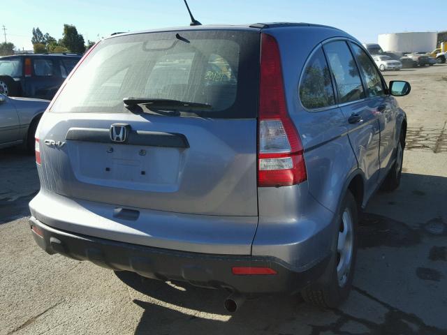 JHLRE38397C057544 - 2007 HONDA CR-V LX BLUE photo 4