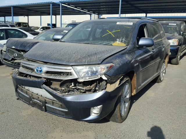 JTEDC3EH1B2001816 - 2011 TOYOTA HIGHLANDER BLUE photo 2