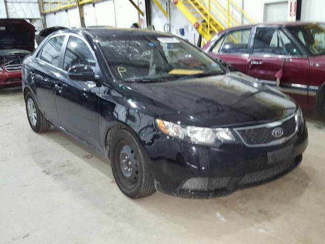 KNAFU4A24C5605391 - 2012 KIA FORTE EX BLACK photo 1