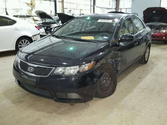 KNAFU4A24C5605391 - 2012 KIA FORTE EX BLACK photo 2