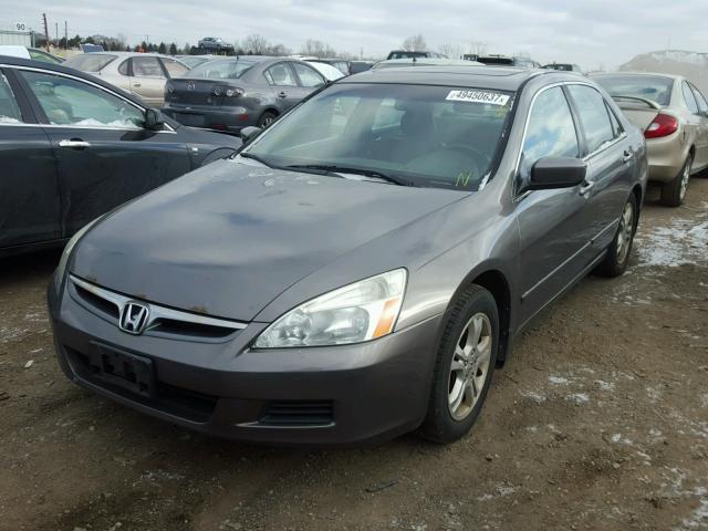 1HGCM56716A154143 - 2006 HONDA ACCORD EX GRAY photo 2