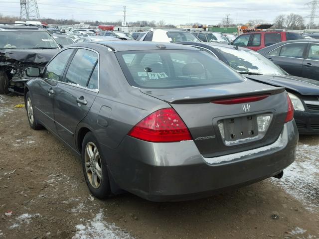 1HGCM56716A154143 - 2006 HONDA ACCORD EX GRAY photo 3