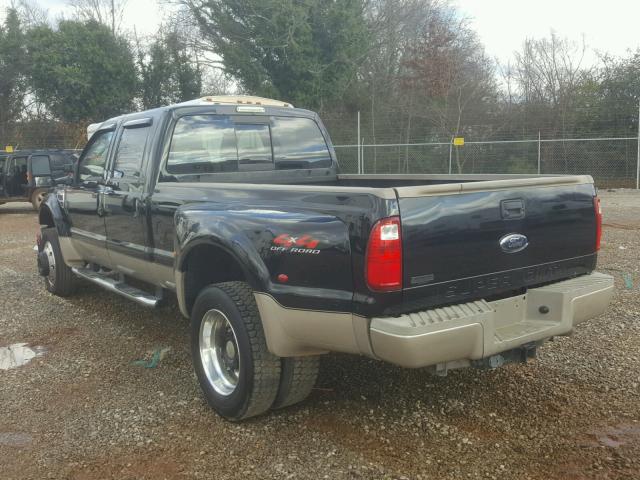 1FTXW43R68ED18864 - 2008 FORD F450 SUPER BLACK photo 3