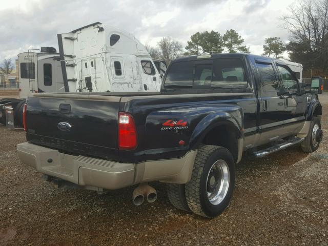 1FTXW43R68ED18864 - 2008 FORD F450 SUPER BLACK photo 4