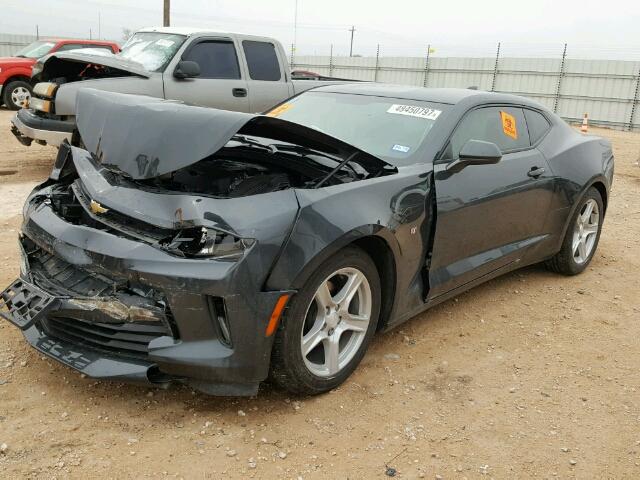 1G1FB1RX0H0190431 - 2017 CHEVROLET CAMARO LT GRAY photo 2