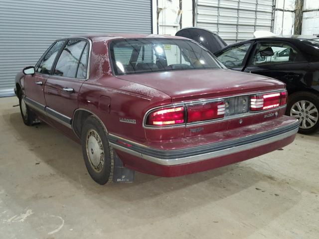 1G4HR52LXSH464247 - 1995 BUICK LESABRE LI RED photo 3