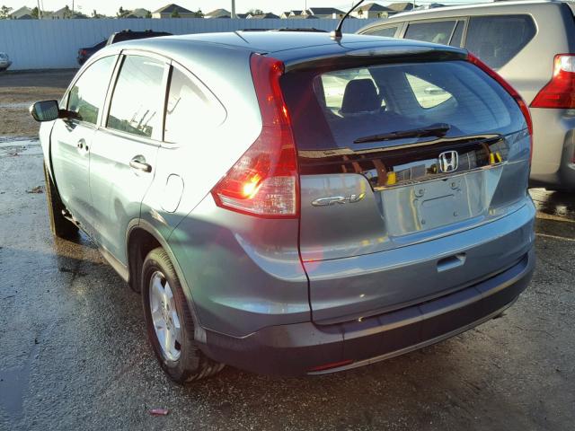 5J6RM3H39DL042435 - 2013 HONDA CR-V LX BLUE photo 3