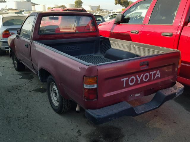 JT4RN81A6M0072969 - 1991 TOYOTA PICKUP 1/2 RED photo 3