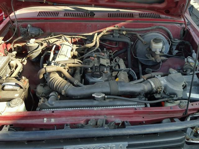 JT4RN81A6M0072969 - 1991 TOYOTA PICKUP 1/2 RED photo 7