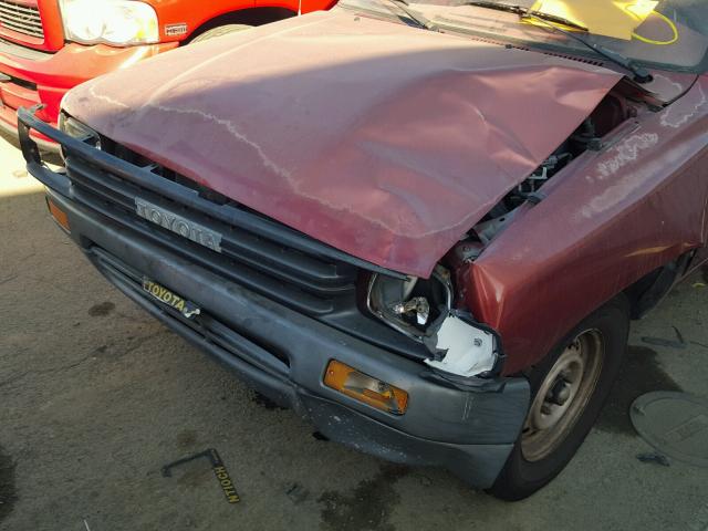 JT4RN81A6M0072969 - 1991 TOYOTA PICKUP 1/2 RED photo 9