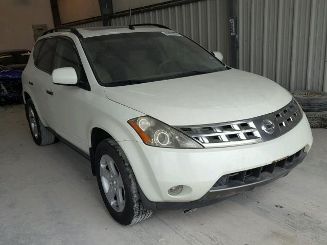 JN8AZ08T24W223608 - 2004 NISSAN MURANO SL WHITE photo 1