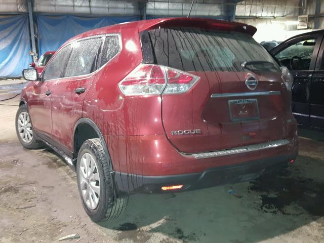 KNMAT2MV1GP617583 - 2016 NISSAN ROGUE S RED photo 3