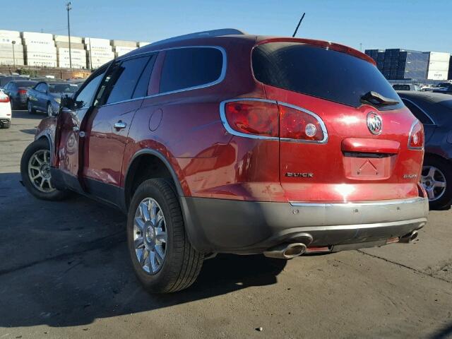 5GAKRDED7CJ184564 - 2012 BUICK ENCLAVE RED photo 3