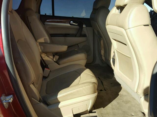 5GAKRDED7CJ184564 - 2012 BUICK ENCLAVE წითელი ფოტო 6