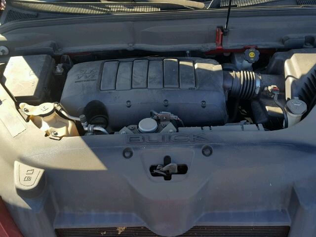 5GAKRDED7CJ184564 - 2012 BUICK ENCLAVE წითელი ფოტო 7