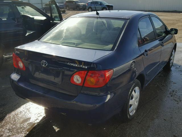 1NXBR32E53Z084107 - 2003 TOYOTA COROLLA CE BLUE photo 4