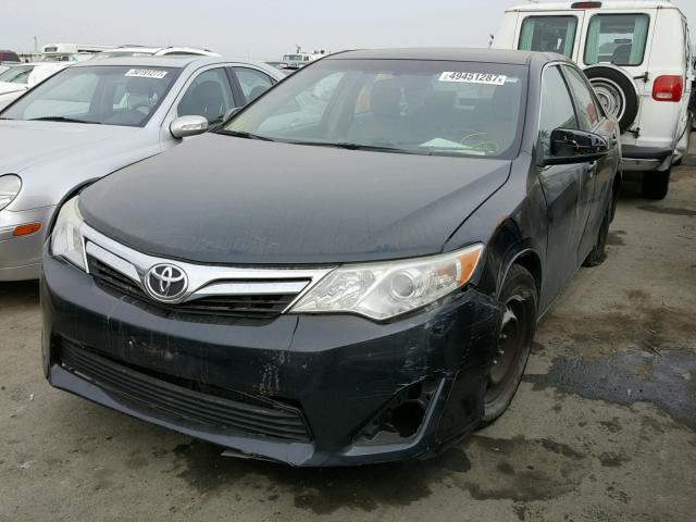 4T4BF1FKXCR183234 - 2012 TOYOTA CAMRY BASE BLACK photo 2