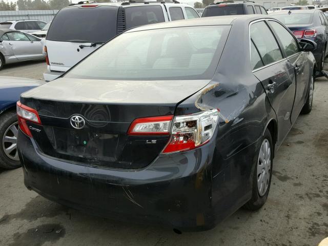 4T4BF1FKXCR183234 - 2012 TOYOTA CAMRY BASE BLACK photo 4