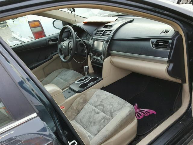4T4BF1FKXCR183234 - 2012 TOYOTA CAMRY BASE BLACK photo 5